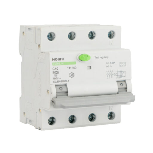 Intrerupator automat diferential RCBO Ex9NL-N 3P+N 40A 30mA curba B tip A Noark 111534