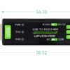 Dimensiuni Convertor USB - RS232/RS485 Waveshare FT232RNL Dimensiuni Convertor USB - RS232/RS485 Waveshare FT232RNL