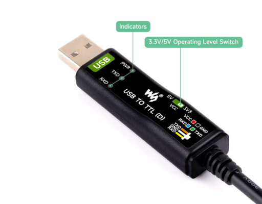 Convertor industrial USB - TTL (D) Waveshare cip FT232RNL FTDI
