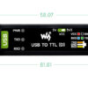 Convertor industrial USB - TTL (D) Waveshare cip FT232RNL FTDI