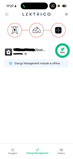 eroare Energy Managament module is offline