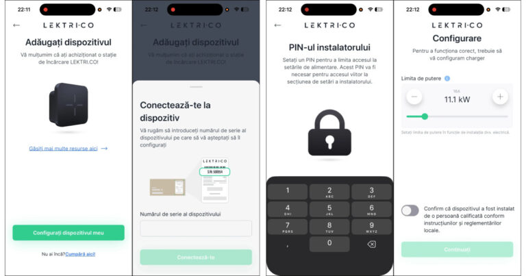 configurare initiala statie lektrico